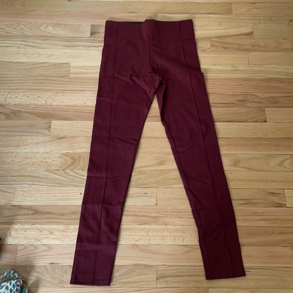 NWT Burgundy Skinny Stretch Pants - Picture 1 of 5